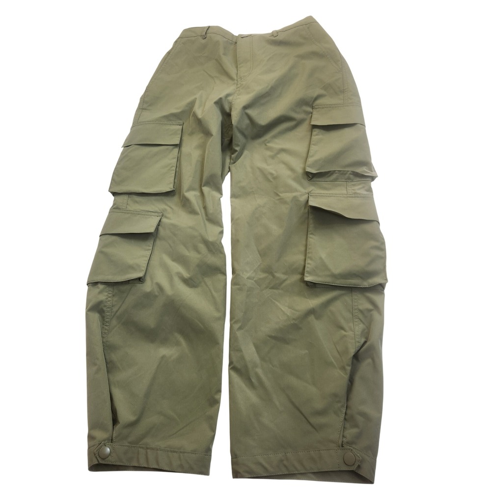 LOVE TREE Womens Olive Green Baggy Cargo Pants‎ Size Large Wide Leg Casual NWT